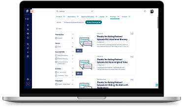 An image of the redesigned Virtuoso homepage with the search feature displayed.